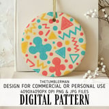 Digital Pattern, Geometric Digital Pattern, Digital Bundle Pattern, Doodle Pattern, Digital Shapes Pattern, Abstract Pattern, Fun Pattern thumbnail 3