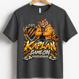 Kaplan Tiger Game On Youth Gaming T-Shirt, Boys Girls Gamer Tee, Orange Tiger Graphic Shirt, Pixo League thumbnail 13