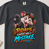 Content Was A Mistake Parker the Possum Tee thumbnail 2