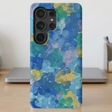 Blue Floral Oil Painting MagSafe® Phone Case thumbnail 2