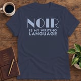 Noir Is My Writing Language Softstyle Tee thumbnail 7