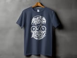 Freedom Is Riding a Bicycle | Mountain Bike T-Shirt thumbnail 4