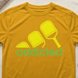 Pickleball Sport-Tek Performance Tee, addicted, Moisture-Wicking Athletic Court Apparel thumbnail 3