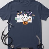 Ghost Nurse Halloween Tee thumbnail 3