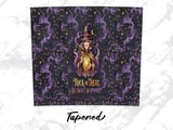 Halloween Witch Tumbler Wrap PNG | Spooky Trick or Treat 20oz Skinny Tumbler Design | Seamless Sublimation Digital Download thumbnail 5