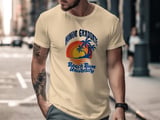 Beach Bum University Honor Graduate T-Shirt, Tropical Sunset Palm Tree Tee thumbnail 1