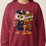 Halloween Officer Hoot the Owl Sweatshirt thumbnail 12