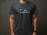 UH-60 Helicopter T-Shirt, Military Aviation Graphic Tee, Veteran Pilot Gift, Tactical Aircraft Shirt, Army Aviation Flight Crew Apparel thumbnail 2