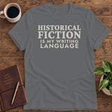 Historical Fiction Is My Writing Language Softstyle Tee thumbnail 2