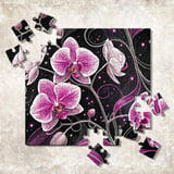 Orchid Tumbler Design Digital Paper, Floral Backgrounds, Junk Journal, Printable PNG, Colorful Flower Scrapbooking, Flowers Tumbler thumbnail 12