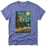 Gogh Starry Night Owl ~ Comfort Colors Premium Tee thumbnail 10