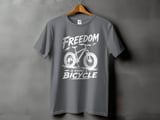Freedom Is Riding a Bicycle | Fat Tire Bike T-Shirt thumbnail 8