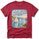 Sailboat Dots ~ Comfort Colors Premium Tee thumbnail 2