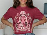 Cowgirl For A Cure Tee thumbnail 2