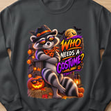Randy the Raccoon Halloween Sweatshirt thumbnail 1