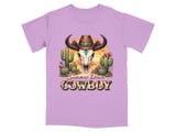 Desert Sunset Cowboy Skull T-Shirt thumbnail 8