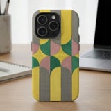 Retro Geometric Arch MagSafe® Phone Case thumbnail 1