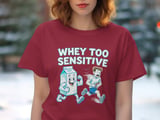 Whey Too Sensitive T-Shirt, Lactose Intolerant Shirt, Funny Food Shirt, Milk Cartoon, Running Man Graphic Tee, Unique Etsy Find thumbnail 4