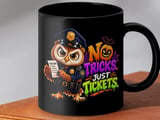 No Tricks Just Tickets Police Owl Mug thumbnail 8