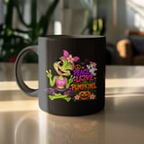 Peace Love Pumpkins Yoga Frog Mug thumbnail 10