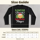 Pickleball Sport-Tek Long Sleeve Tee, Santas Favorite Pickleball Player, Sun Shield Shirt thumbnail 12