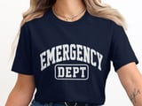 Emergency Dept T-Shirt: Medical Personnel, Distressed Graphic, Hospital Worker Tee thumbnail 7