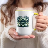 Halloween Mug, Spooky DJ Mug, Drop the Boom Mug, Rave Party Mug, Bat Mug, Halloween Decoration Mug, Halloween Gift Ideas Mug thumbnail 4