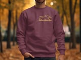 Vintage Hot Rod Sweatshirt, Classic Street Rod Car Crewneck, Retro Faux Gold Auto Graphic Sweater, Car Guy Dad Gift thumbnail 3