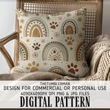 Boho Pet Paws & Rainbows Digital Art Size Bundle Png thumbnail 5