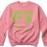 Pickleball Gildan Crewneck Sweatshirt, Pickleball Mom (Noun) 1. Like A Normal Mom But Cooler, Court Warm Up thumbnail 8