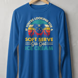Pickleball Sport-Tek Long Sleeve Tee, If You're Looking For A Soft Serve Go Get Ice Cream, Sun Shield Shirt thumbnail 6