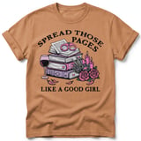 Spread Those Pages Like A Good Girl Tee thumbnail 14
