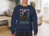 Festive Black Cat Holiday Sweatshirt thumbnail 2