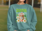 Iced Coffee Sweatshirt, Fueled By Coffee And Summer Vibes Hoodie, Daisy Aesthetic T-Shirt, Cute Coffee Lover Gift For Her thumbnail 3