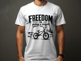 Freedom Is Riding a Bicycle | BMX T-Shirt thumbnail 2