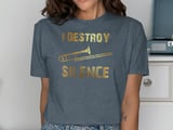 I Destroy Silence Trombone Graphic Tee thumbnail 11