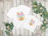 Dog Mom T Shirt Cartoon Golden Retriever Corgi Poodle Puppy Graphic Paw Bone Print thumbnail 7
