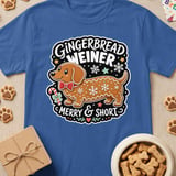 Gingerbread Weiner Merry & Short T-Shirt thumbnail 3