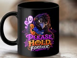 Please Hold Forever Crow Call Center Mug thumbnail 9