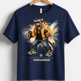 VR Tiger Gamer Shirt for Toddler, Funny Virtual Reality Gaming Tee, Kids Birthday Gift, Pixo League by Farron House thumbnail 1