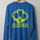 Pickleball Sport-Tek Long Sleeve Tee, Addicted, Sun Shield Shirt thumbnail 6