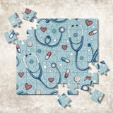 Stethoscope Heartbeat Digital Pattern Size Bundle Png thumbnail 11