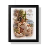 Black Woman Cozy Wall Art Framed Poster, A Life That Feels Like Mine Quote Print, Intentional Living Decor, Soft Life Affirmation Art thumbnail 10