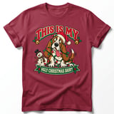 Ugly Christmas Basset Hound Tee thumbnail 6