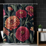 Zinnia Flowers Tumbler Design, Watercolor Floral Digital Paper, Colorful Flower Backgrounds for Junk Journal, Scrapbooking Paper, Tumbler thumbnail 10