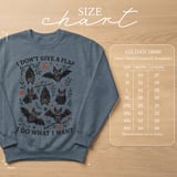 Whimsical Bat I Don't Give A Flap T-Shirt, Spooky Cute Bats Sweatshirt, Funny Goth Bat Lover Shirt, Quirky Halloween Gift thumbnail 14