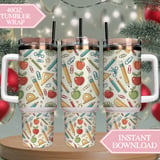 Whimsical Academia Digital Seamless Pattern Size Bundle Png thumbnail 8