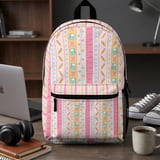 Cute School Supplies Pattern Backpack, Aesthetic Student Bag, Playful Pencil Notebook Print Spiral Notebook, Kawaii Stationery Lover Gift thumbnail 1