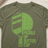 Pickleball Sport-Tek Performance Tee, Paddle Up Butter, Cup, Moisture-Wicking Court Apparel thumbnail 4