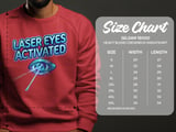 Laser Eyes Activated T-Shirt: Futuristic Cybernetic Eye Vision, Sci-Fi Neon Graphic Design thumbnail 4